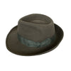 crumplable wool felt hat for women and men with satin hat band