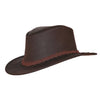 Kinder Cowboyhut aus Echtleder inkl. Kinnband, Größe 53-54 cm