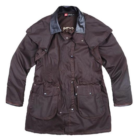 Kakadu Australia Iron Bark Jacket in black with Build in Fleece Inliner