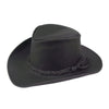 Cowboy leather hat for women and gentlemen with formable brim in brown and black