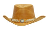 Australian Kids Leather Hat – Kinder Cowboyhut aus Echtleder | UPF 50+