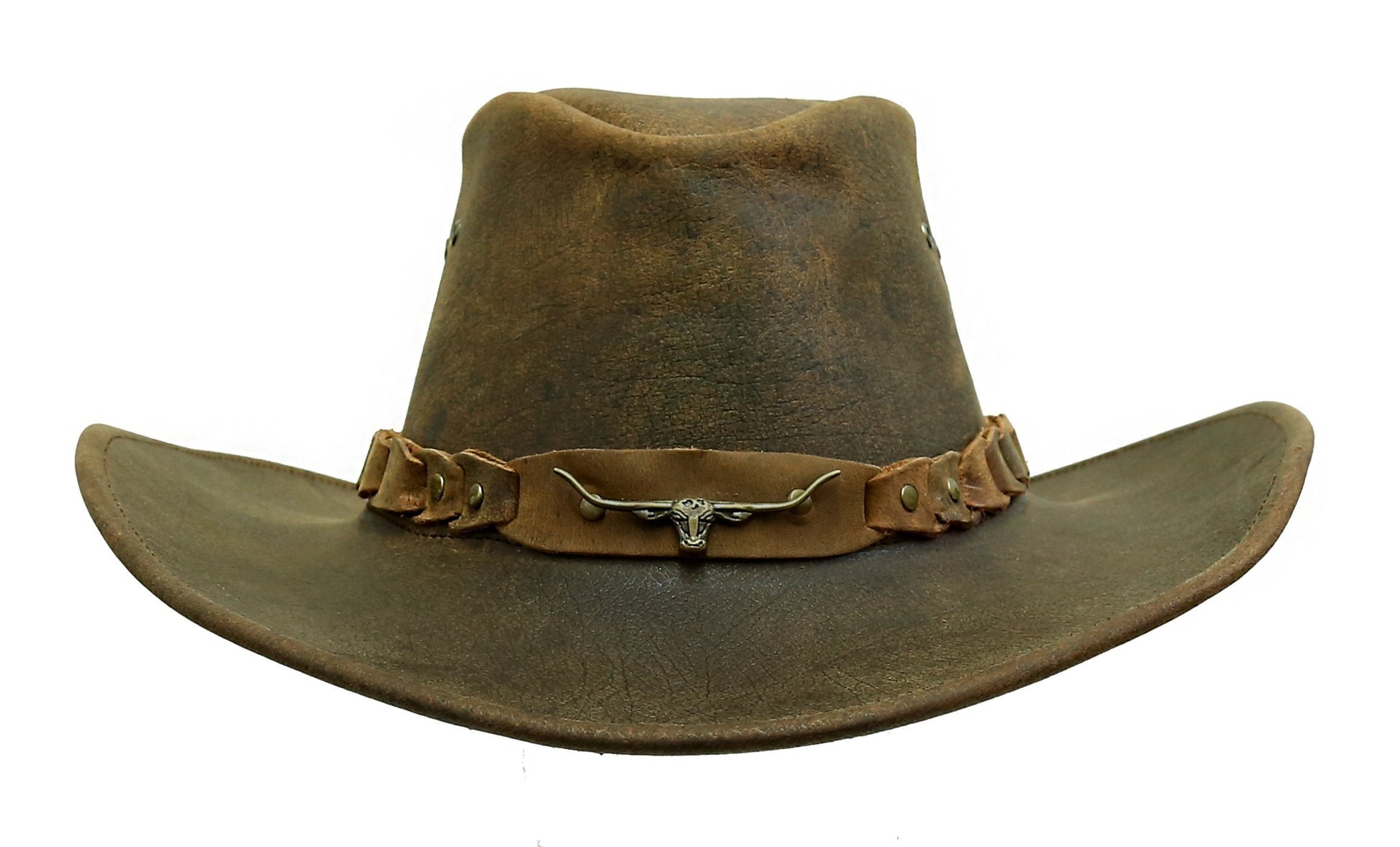 Outdoor cowboy hat made of cowhide all weatherproof with flexible clamp  waterproof with high UV protection for men's women children