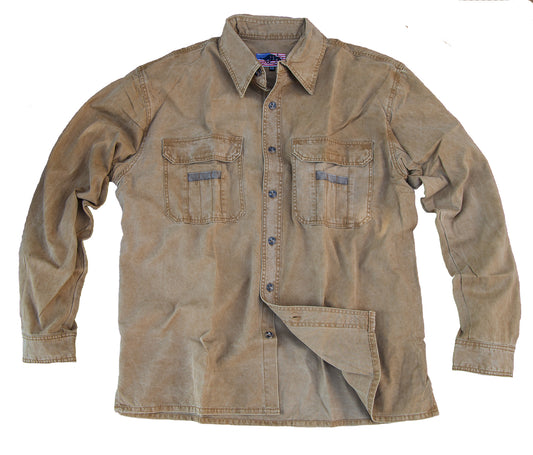Outdoor Herrenhemd aus robuster Baumwolle zum Knöpfen XXL I 56-58 bis 4XL I 62-64