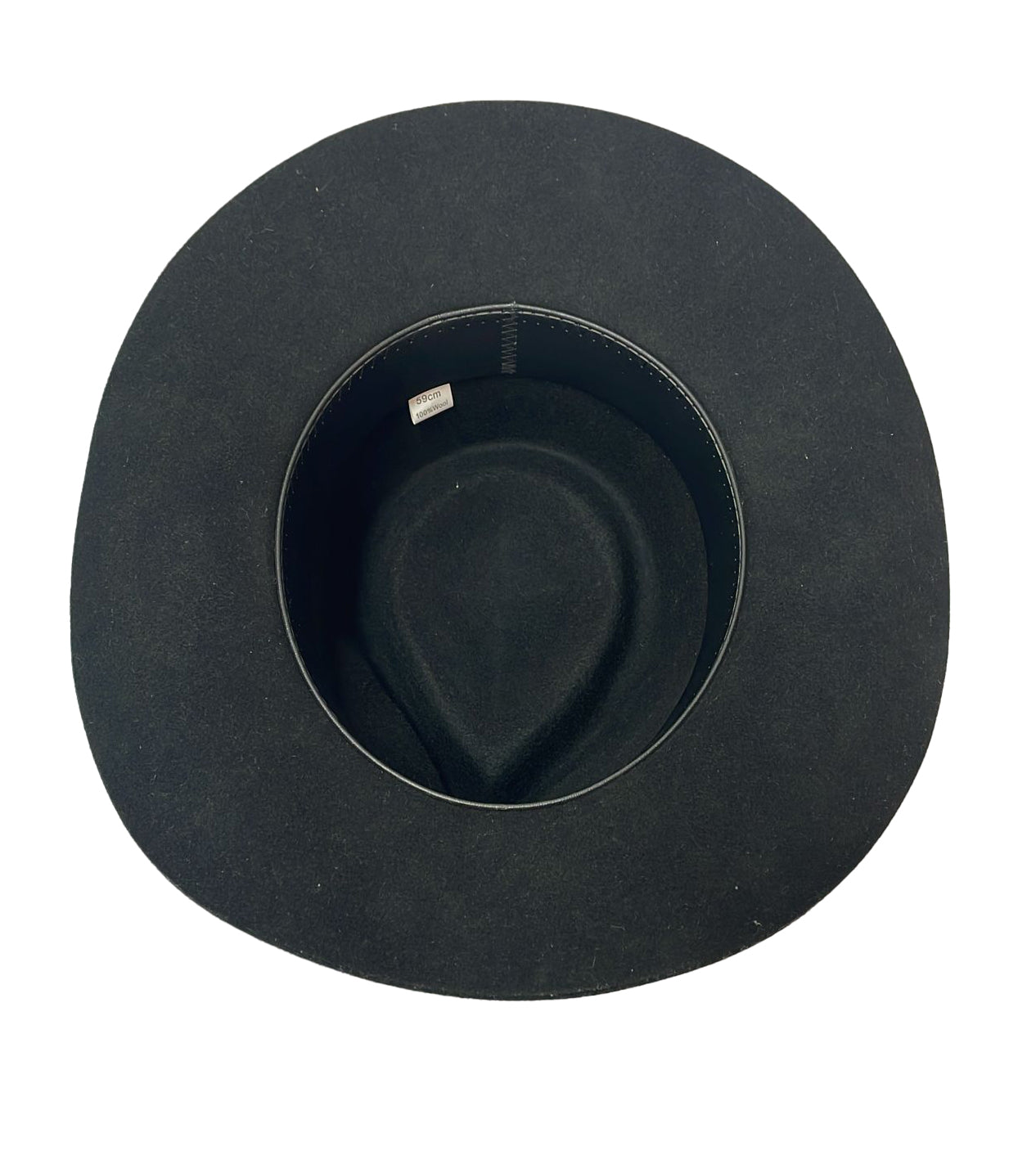 Formstabiler Outdoor Filz-Hut, allwettertauglich mit breiter Krempe in schwarz und braun, Größe L