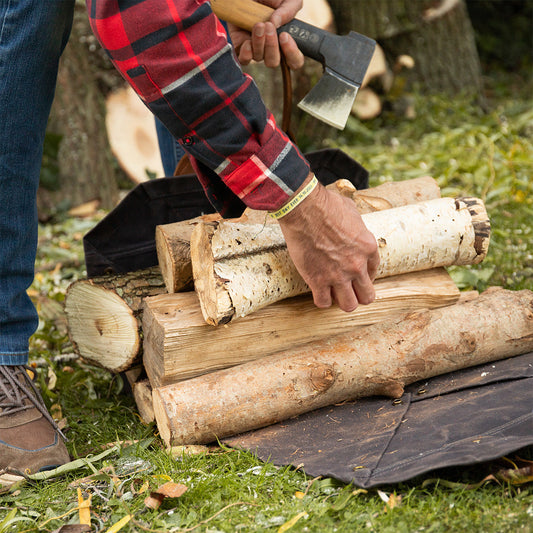 Feuerholztasche Craftwood mit variablen Seiten auch für lange Scheite