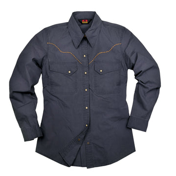 Leichte Damenbluse Freizeitbluse Freizeithemd Westernhemd Westernbluse Safaribluse 