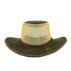 Australischer Kinder Cowboy-Hut aus Netz und Leder- Sonnenschutz für Kopf und Gesicht, Größe 53-54 cm