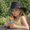 Australian Kids Leather Cowboy Hat – Allwetter-Schutz & UPF 50+
