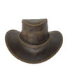 Australian Kids Leather Hat – Robuster Allwetter-Cowboyhut aus Leder mit UPF 50+
