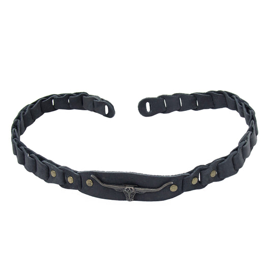 Wechselhutband Hutband aus leder mit zähnen Hutband für aussen Lederhutband 