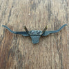 Metal Pin Longhorn für Jacken, Hüte & Co