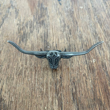 Metal Pin Longhorn für Jacken, Hüte & Co