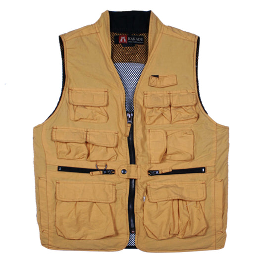 Outdoor angler vest with many bags and network backs | Remaining item