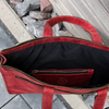 Schmale Laptop-Tasche und Stifte Etui aus Echtleder mit Handgriffen & abnehmbarem Schultergurt