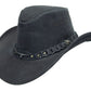 Outdoor cowboy hat made of cowhide all weatherproof with flexible clamp waterproof with high UV protection for men's women children