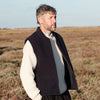 The Reversible Vest- Wendeweste aus Moleskin und gewachster Baumwolle hergestellt in Großbritannien