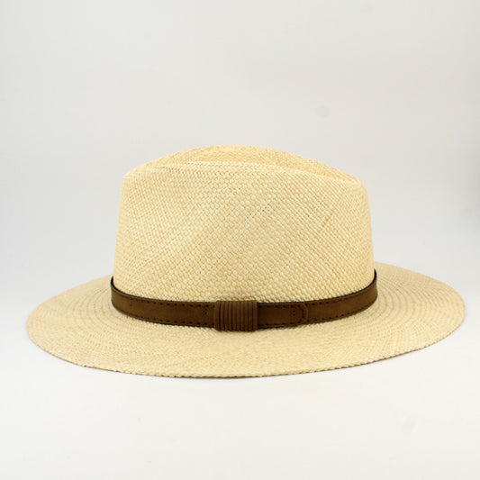 Sombrero de Paja Toquilla Panamahut mit veganem Lederband – Italien