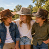 Kids Lederhut im Australian Style – Rust, Tobacco & Sand