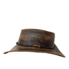 William Outdoor Hut aus gewachstem Leder in braun, schwarz und tobacco
