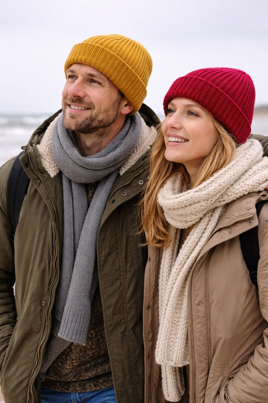 Strickmütze Beanie Unisex – Warme Wintermütze für Damen & Herren, weich & bequem