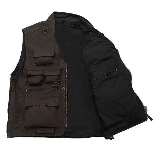 Westen Outdoorweste Freizeitweste gewachste Weste Waldweste Jagdweste Herrenweste Frauenweste Weste mit vielen Taschen 