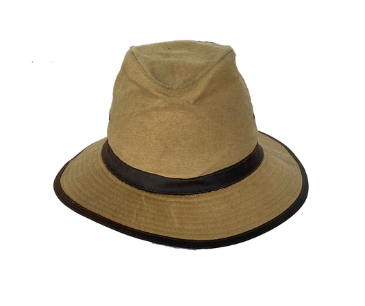 knautschbare Angler Outdoor Hüte aus geölter Baumwolle- verschiedene Modelle, Größe M und L