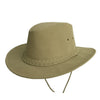 Outdoor summer hat in suede look super light and airy including chin strap waterproof with UV protection for men, women and children | beige