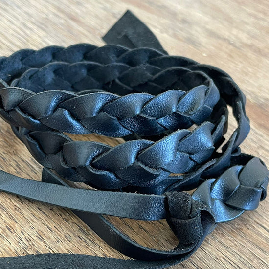 Lederarmband Lederhutband Lederbastelband Geflochtenes Lederband Geflochtenes Hutband aus leder geflochtenes Lederhutband 