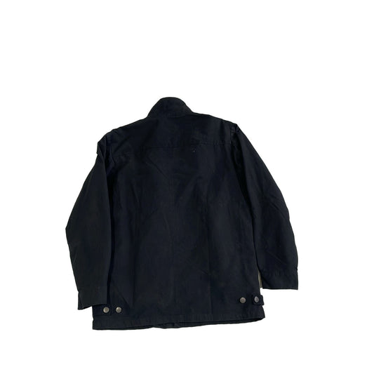 Traveller Blouson Jacke aus Canvas in schwarz-  Größe L