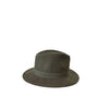 Crumplable wool felt hat for women and men with a two-colored leather hat band