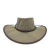 Parks Explorer- Australischer Sommerhut aus Canvas- inkl. Kinnband mit extra breiter Krempe