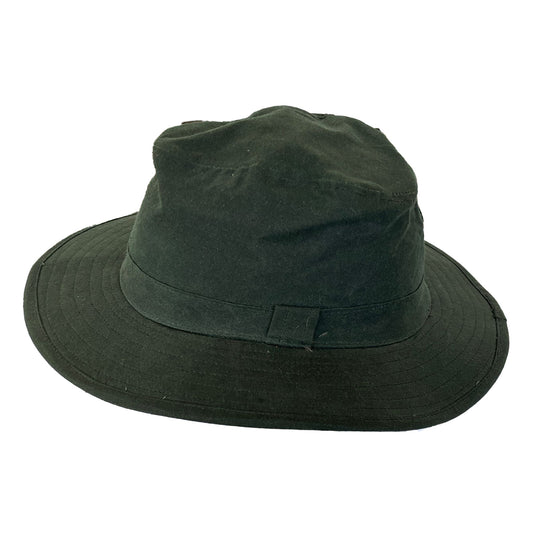 crumplable angler outdoor hat made of oiled cotton | Water and wind-repellent