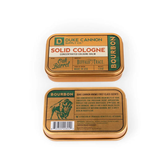 Echtes Solid Cologne- mit dem Duft nach Freiheit, ein Hauch von Bourbon gereift in echter Eiche