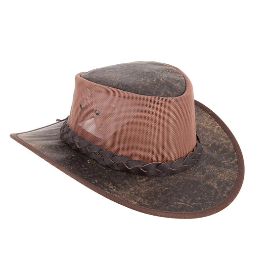 Australischer Hut Sonnenhut Wanderhut Trevellerhut Cowboyhut Jacaru wetterabweisender Hut Freizeithut geflochtenes Hutband