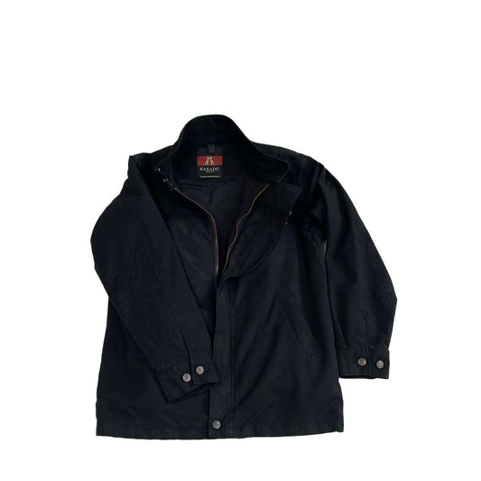 Traveller Blouson Jacke aus Canvas in schwarz-  Größe L