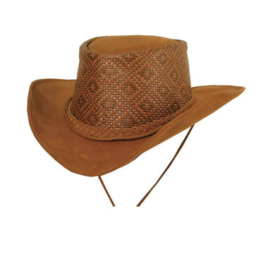 Australian Cowboy | Strohhut mit formbarer Krempe Melaleuka Soaka in rust - OUT OF AUSTRALIA | Kakadu Traders Australiaaustralien-hut australische-hüte cowboy-hut leder-hut känguru-hut leder-hut für männer leder-hut für frauen wetter-hut wasserabweisend hut kopfbedeckung freizeit-hut jagd Jagd-hut echter-cowboy-hut leder-hut angel-hut wander-hut